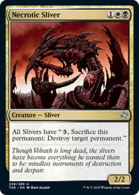 Necrotic Sliver [Time Spiral Remastered] [Foil]