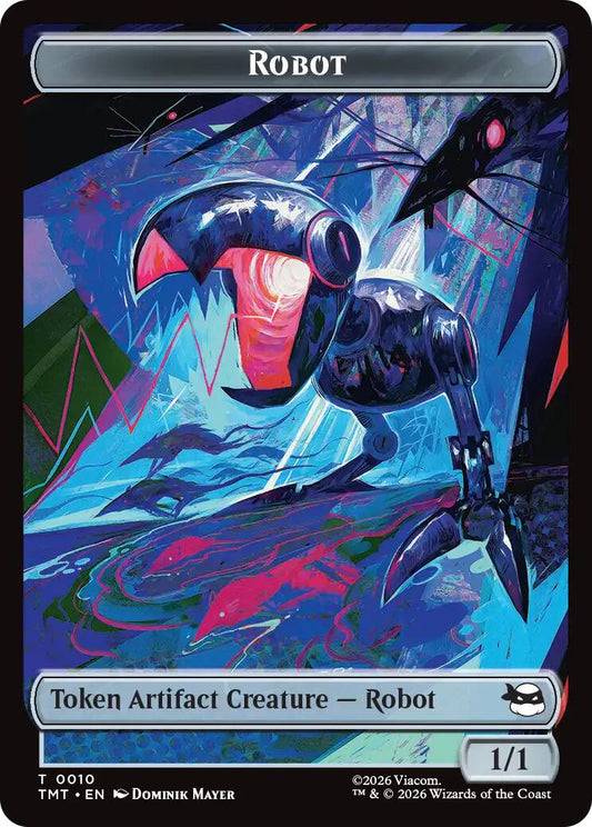 Robot // Food Double-Sided Token [Teenage Mutant Ninja Turtles Tokens] [Foil]