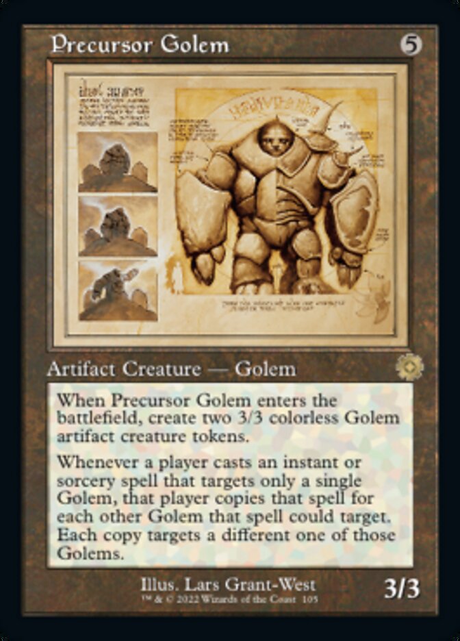 Precursor Golem (Retro Schematic) [The Brothers' War Retro Artifacts] [Foil]