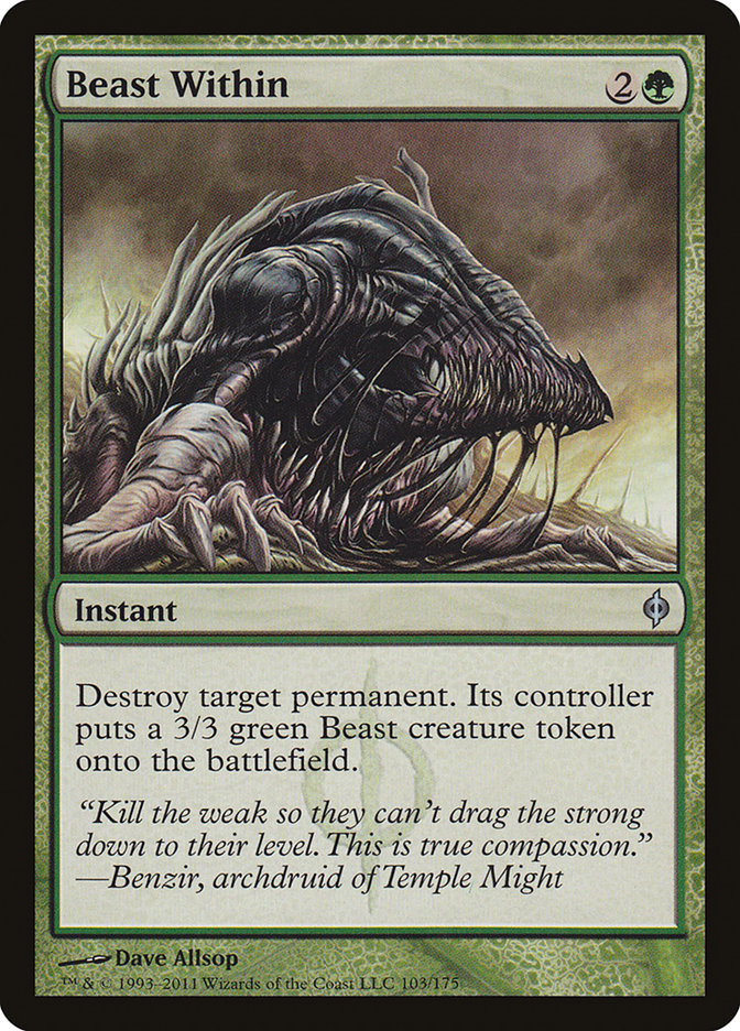 Beast Within [New Phyrexia] [Foil]