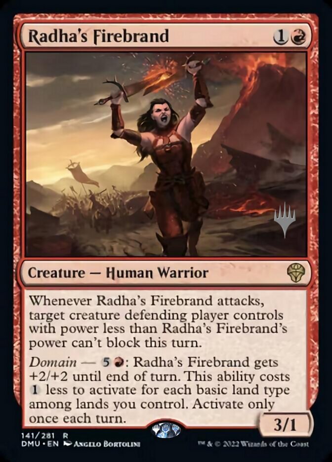 Radha's Firebrand (Promo Pack) [Dominaria United Promos] [Foil]