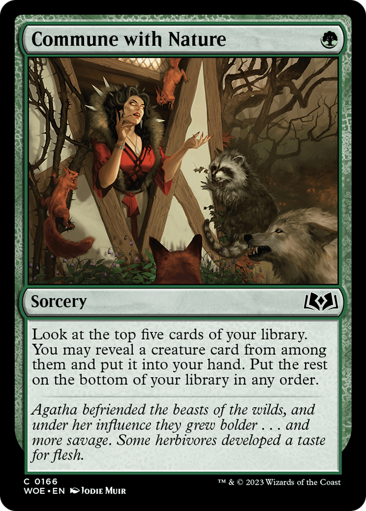 Commune with Nature [Wilds of Eldraine] [Foil]
