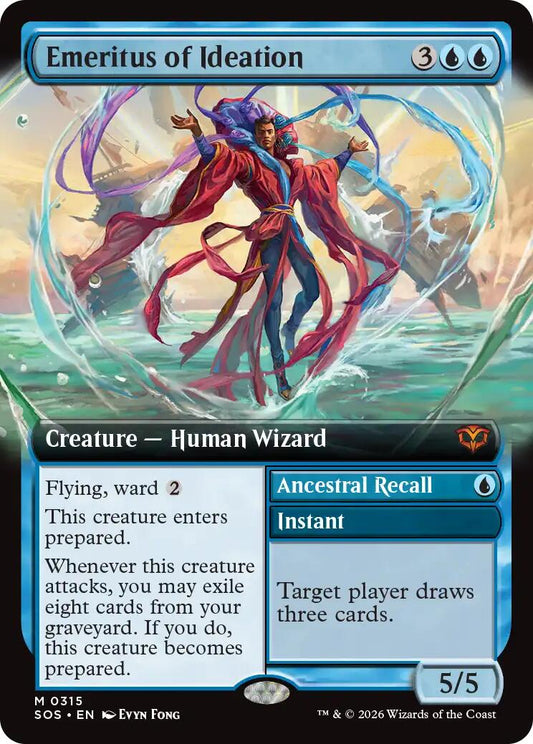 Emeritus of Ideation (Extended Art) [Secrets of Strixhaven] [Foil]