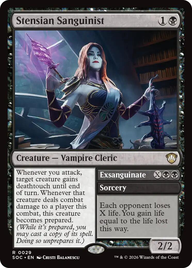 Stensian Sanguinist [Secrets of Strixhaven Commander] [Foil]