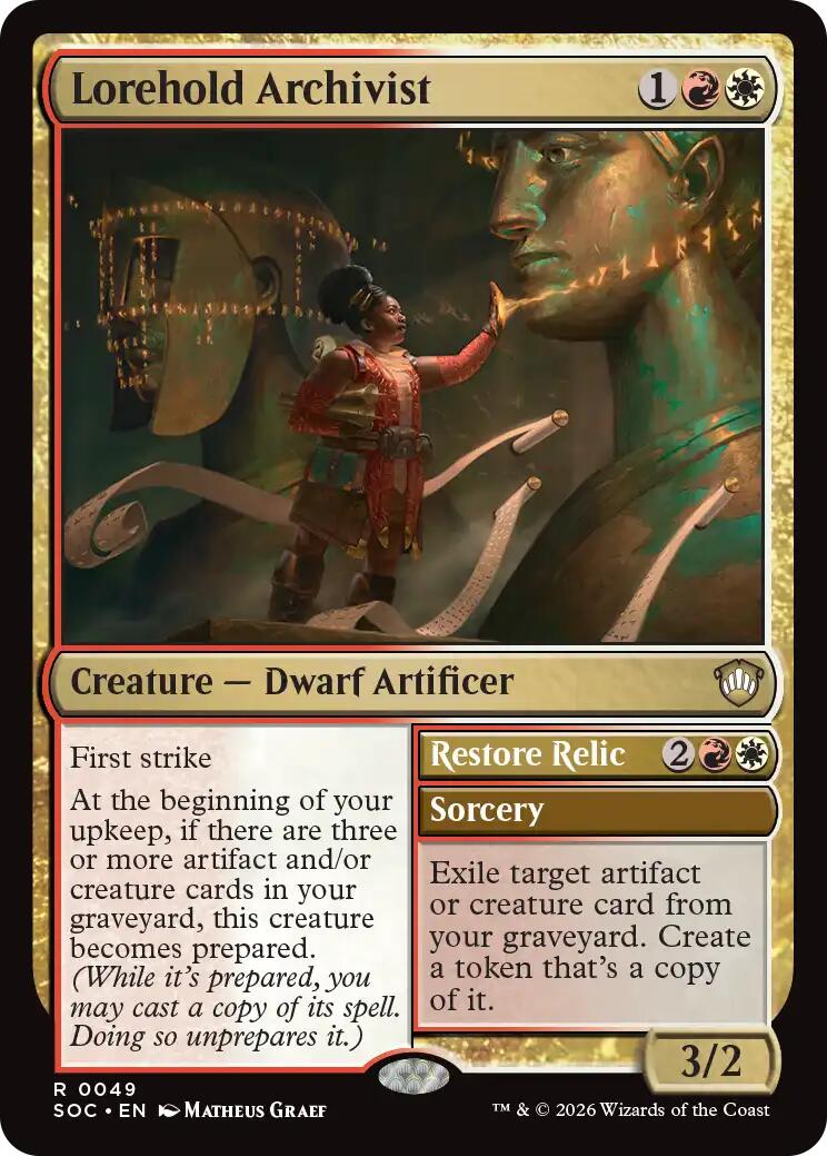 Lorehold Archivist [Secrets of Strixhaven Commander] [Foil]