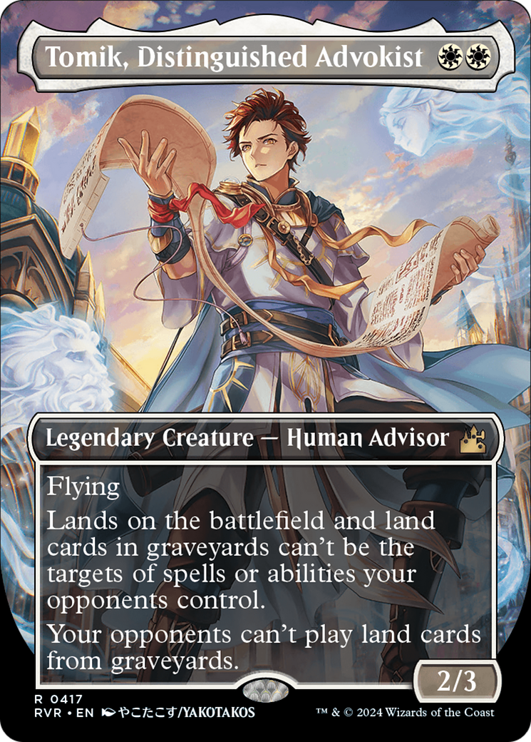 Tomik, Distinguished Advokist (Anime Borderless) [Ravnica Remastered] [Foil]