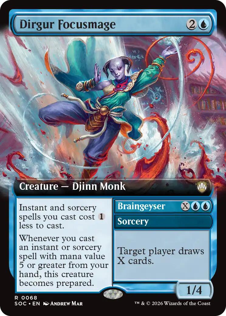 Dirgur Focusmage (Extended Art) [Secrets of Strixhaven Commander] [Foil]