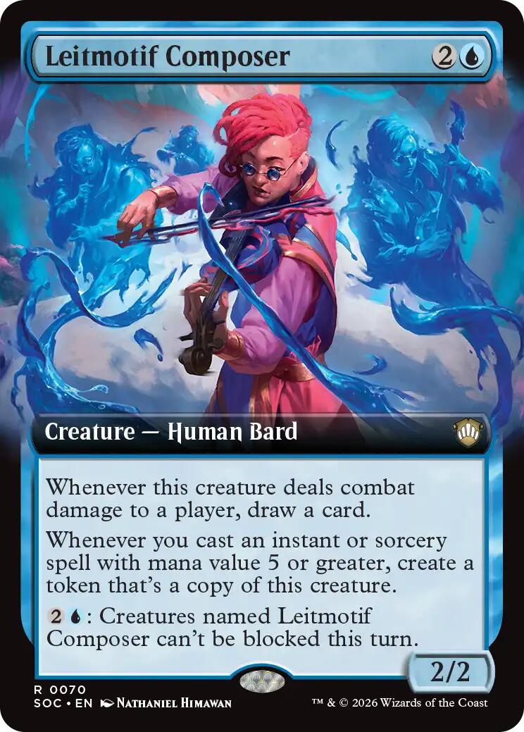 Leitmotif Composer (Extended Art) [Secrets of Strixhaven Commander] [Foil]