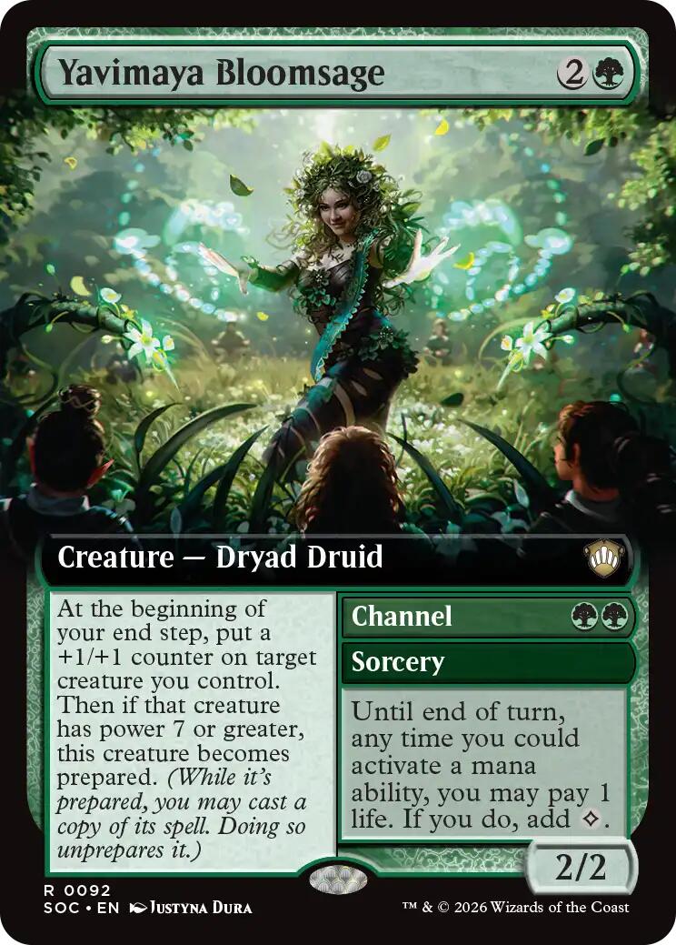 Yavimaya Bloomsage (Extended Art) [Secrets of Strixhaven Commander] [Foil]