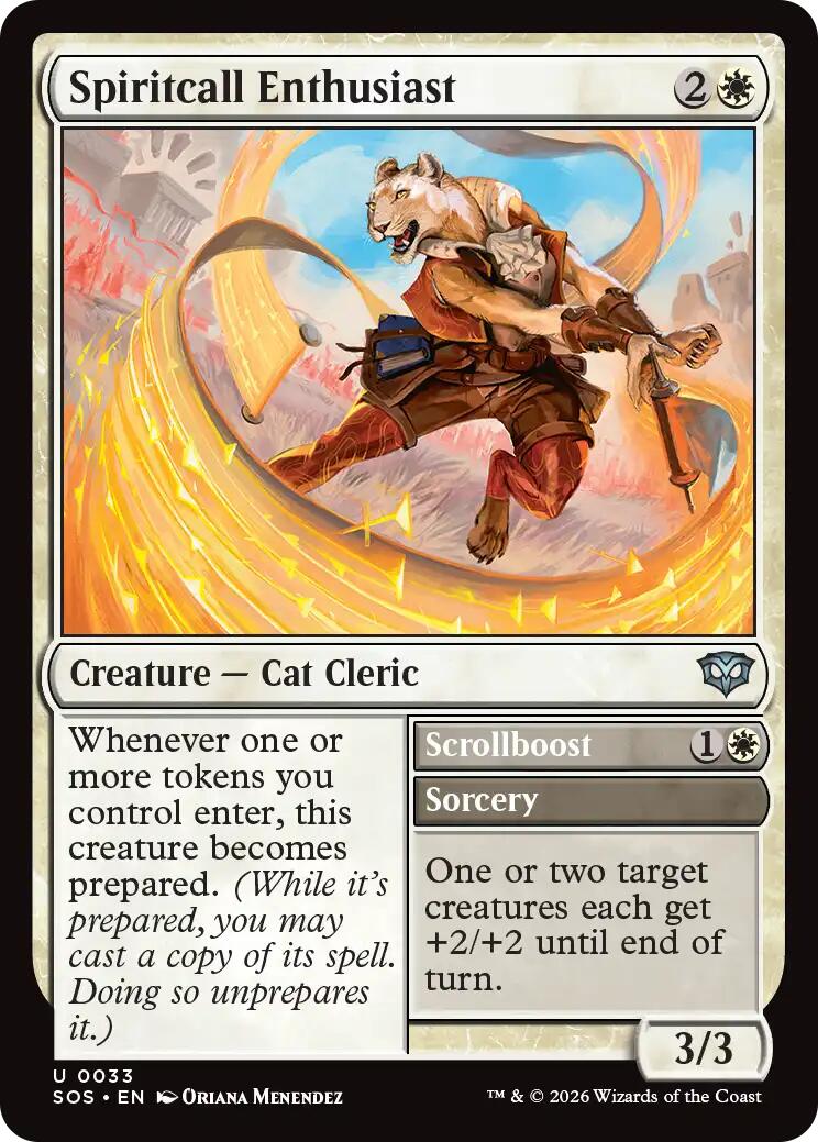 Spiritcall Enthusiast [Secrets of Strixhaven] [Foil]