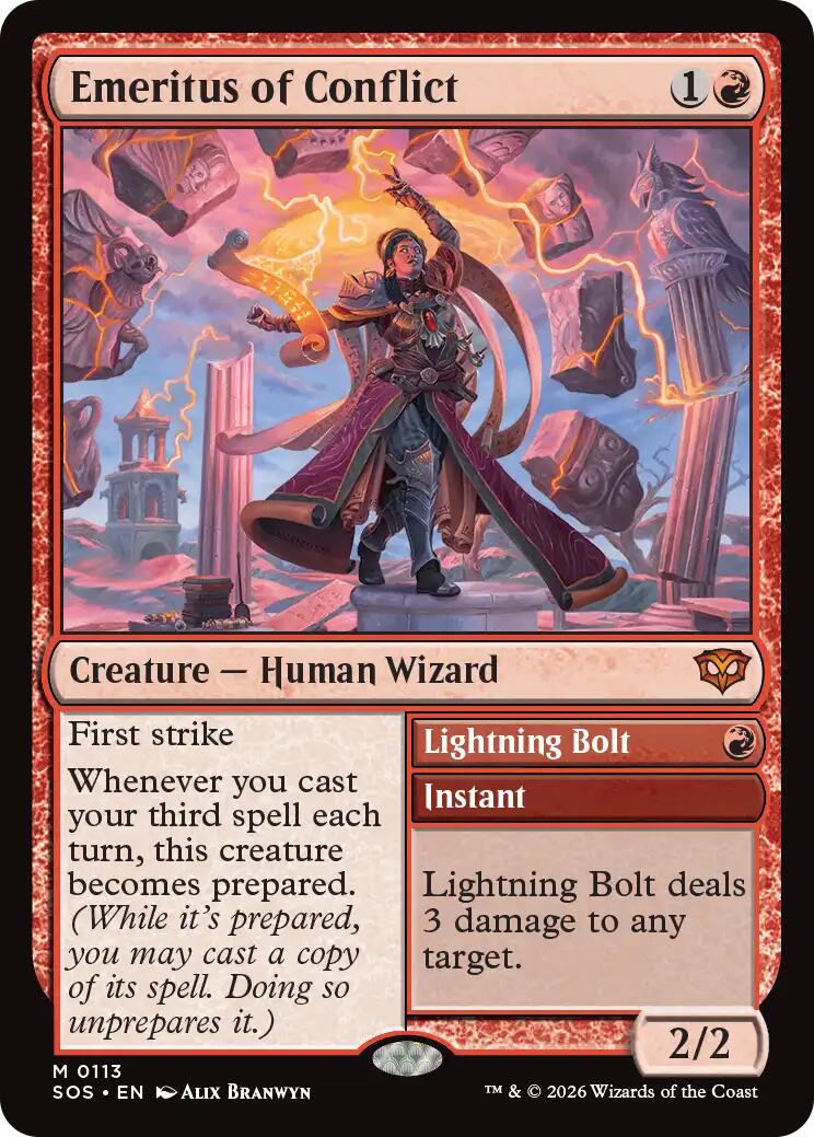 Emeritus of Conflict [Secrets of Strixhaven] [Foil]