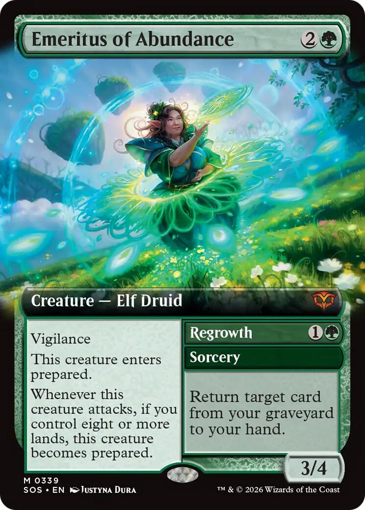 Emeritus of Abundance (Extended Art) [Secrets of Strixhaven] [Foil]