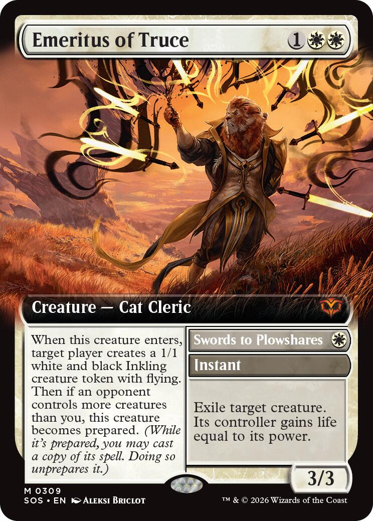 Emeritus of Truce (Extended Art) [Secrets of Strixhaven] [Foil]