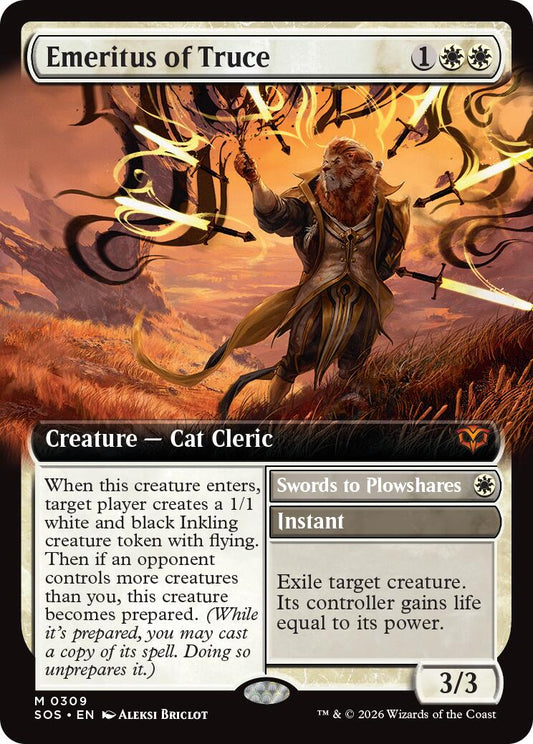 Emeritus of Truce (Extended Art) [Secrets of Strixhaven] [Foil]