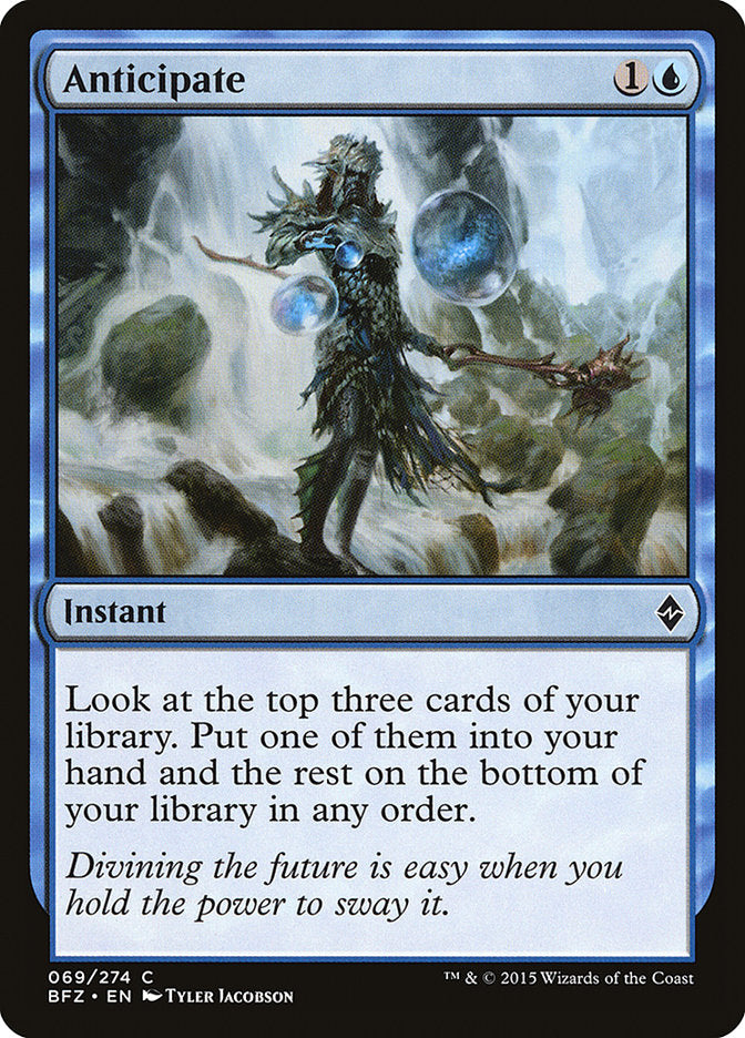 Anticipate [Battle for Zendikar] [Foil]