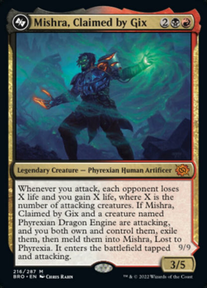 Mishra, Claimed by Gix (Promo Pack) [The Brothers' War Promos] [Foil]