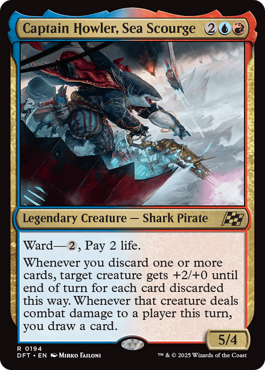 Captain Howler, Sea Scourge [Aetherdrift] [Foil]