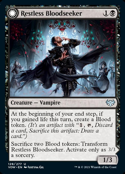Restless Bloodseeker // Bloodsoaked Reveler [Innistrad: Crimson Vow] [Foil]