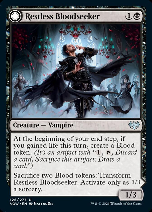 Restless Bloodseeker // Bloodsoaked Reveler [Innistrad: Crimson Vow] [Foil]