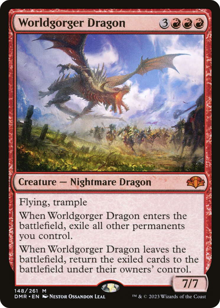 Worldgorger Dragon [Dominaria Remastered] [Foil]