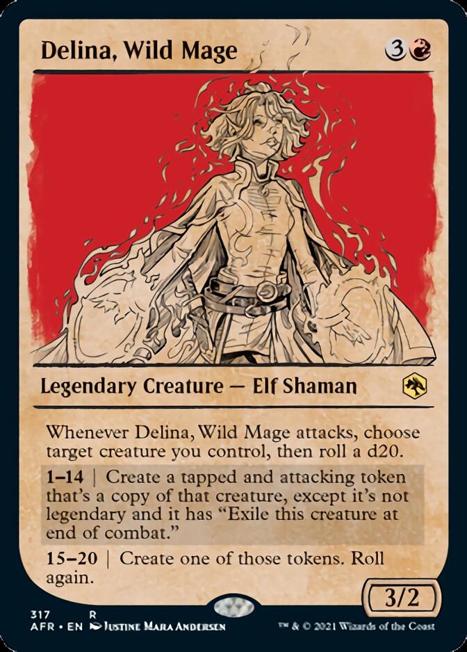 Delina, Wild Mage (Showcase) [Dungeons & Dragons: Adventures in the Forgotten Realms] [Foil]