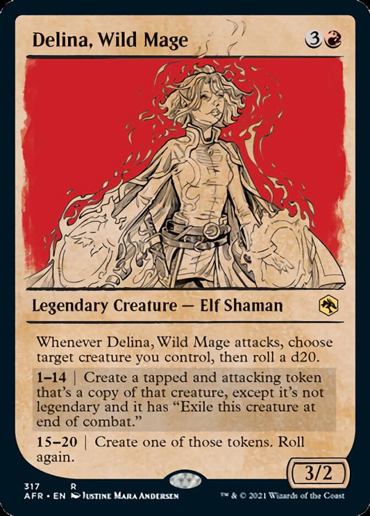 Delina, Wild Mage (Showcase) [Dungeons & Dragons: Adventures in the Forgotten Realms] [Foil]