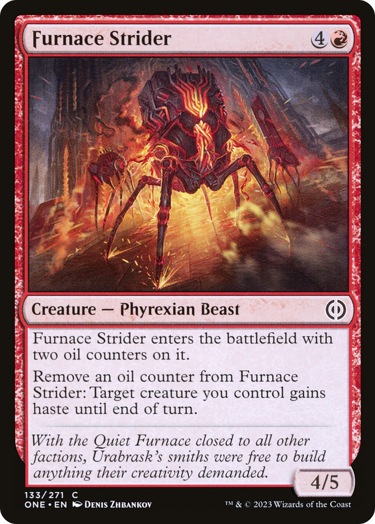 Furnace Strider [Phyrexia: All Will Be One] [Foil]