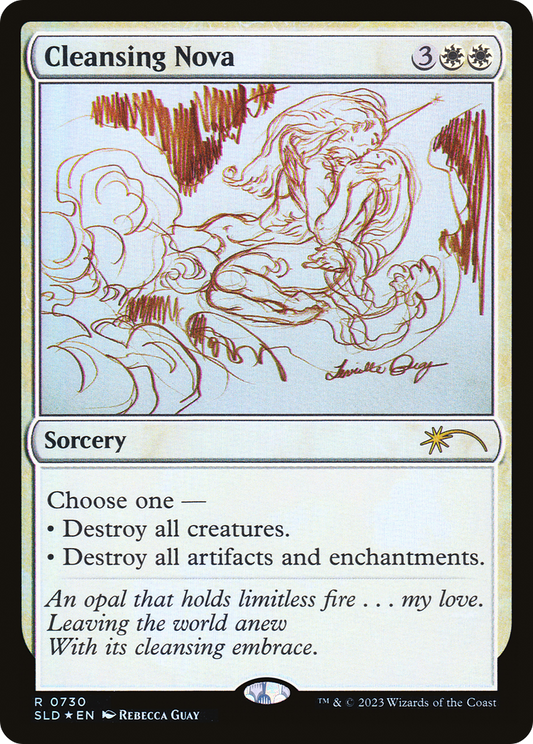 Cleansing Nova (Sketch) [Secret Lair Drop Promos] [Foil]