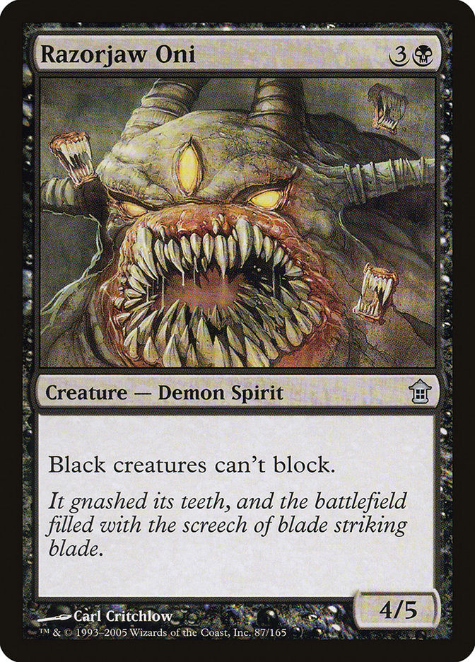 Razorjaw Oni [Saviors of Kamigawa] [Foil]