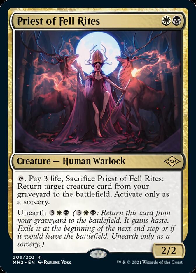 Priest of Fell Rites [Modern Horizons 2] [Foil]