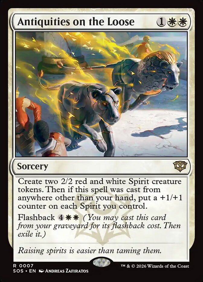Antiquities on the Loose [Secrets of Strixhaven] [Foil]