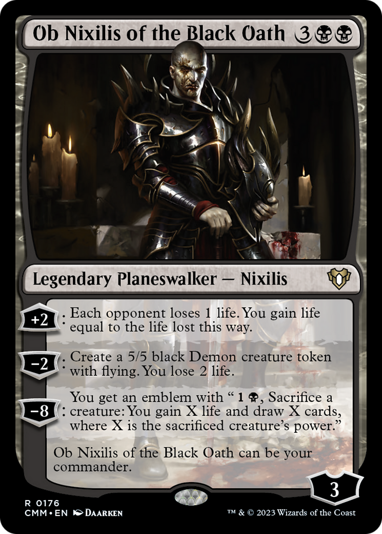 Ob Nixilis of the Black Oath [Commander Masters] [Foil]