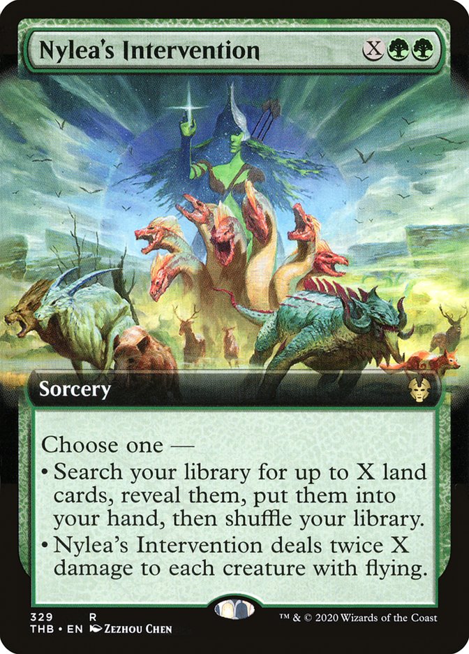Nylea's Intervention (Extended Art) [Theros Beyond Death] [Foil]