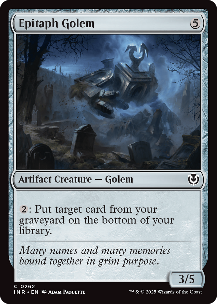 Epitaph Golem [Innistrad Remastered] [Foil]