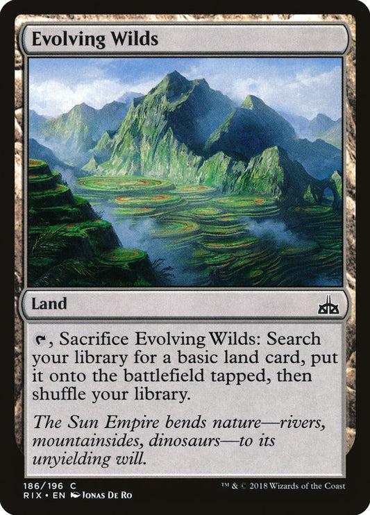 Evolving Wilds [Rivals of Ixalan] [Foil]