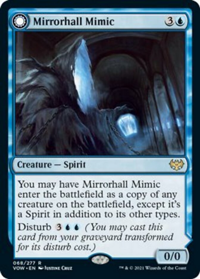 Mirrorhall Mimic // Ghastly Mimicry [Innistrad: Crimson Vow] [Foil]