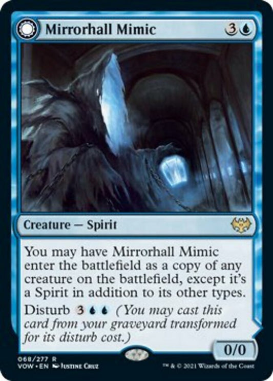 Mirrorhall Mimic // Ghastly Mimicry [Innistrad: Crimson Vow] [Foil]