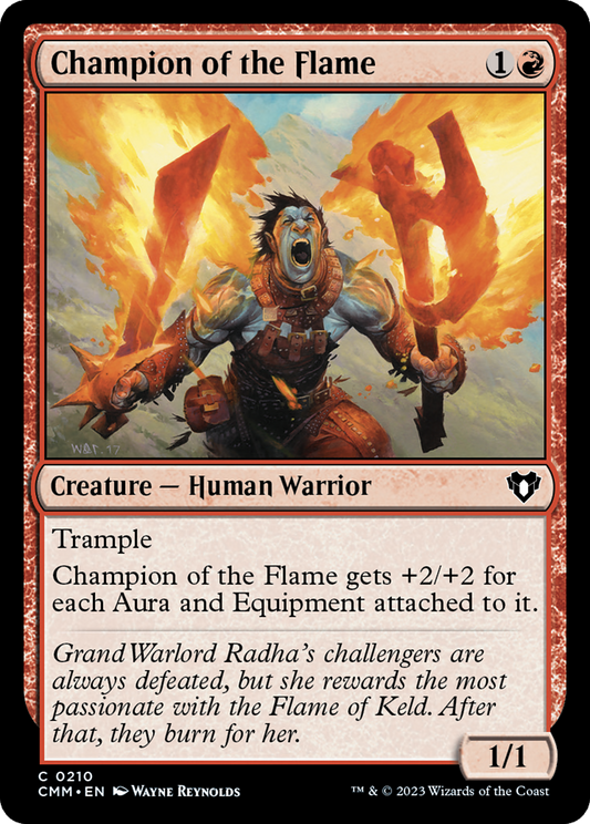 Champion of the Flame [Commander Masters] [Foil]