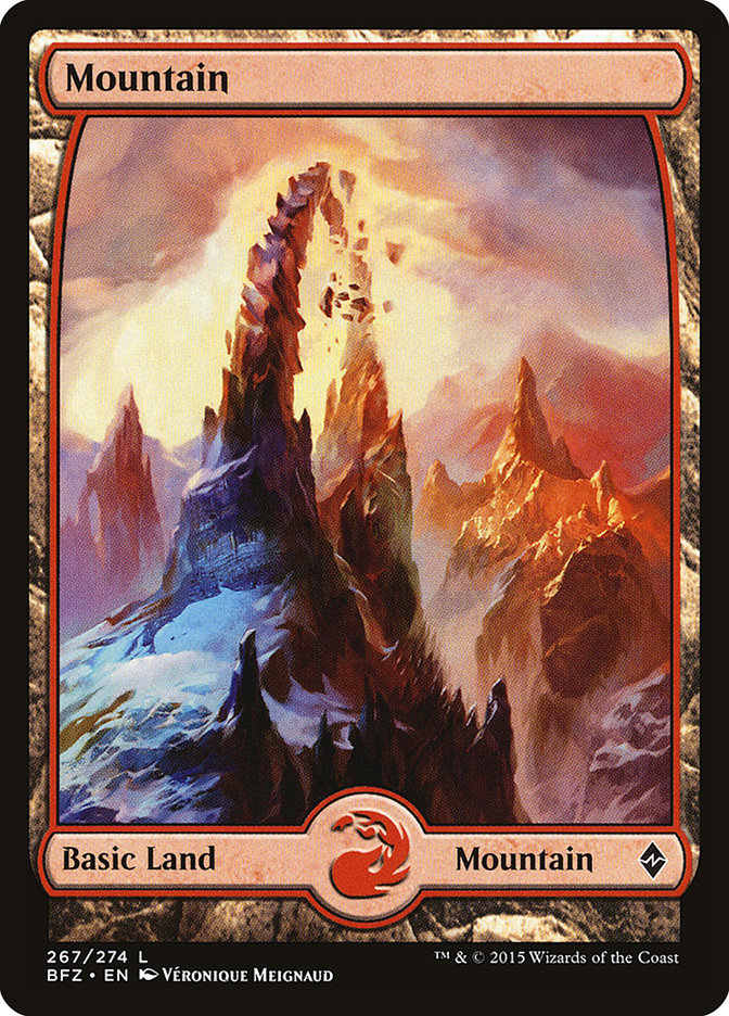 Mountain (267) (Full Art) [Battle for Zendikar] [Foil]