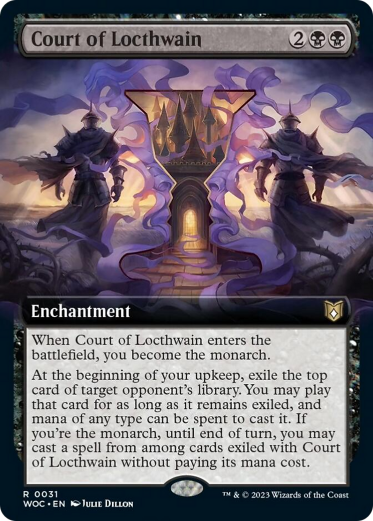 Court of Locthwain (Extended Art) [Wilds of Eldraine Commander] [Foil]