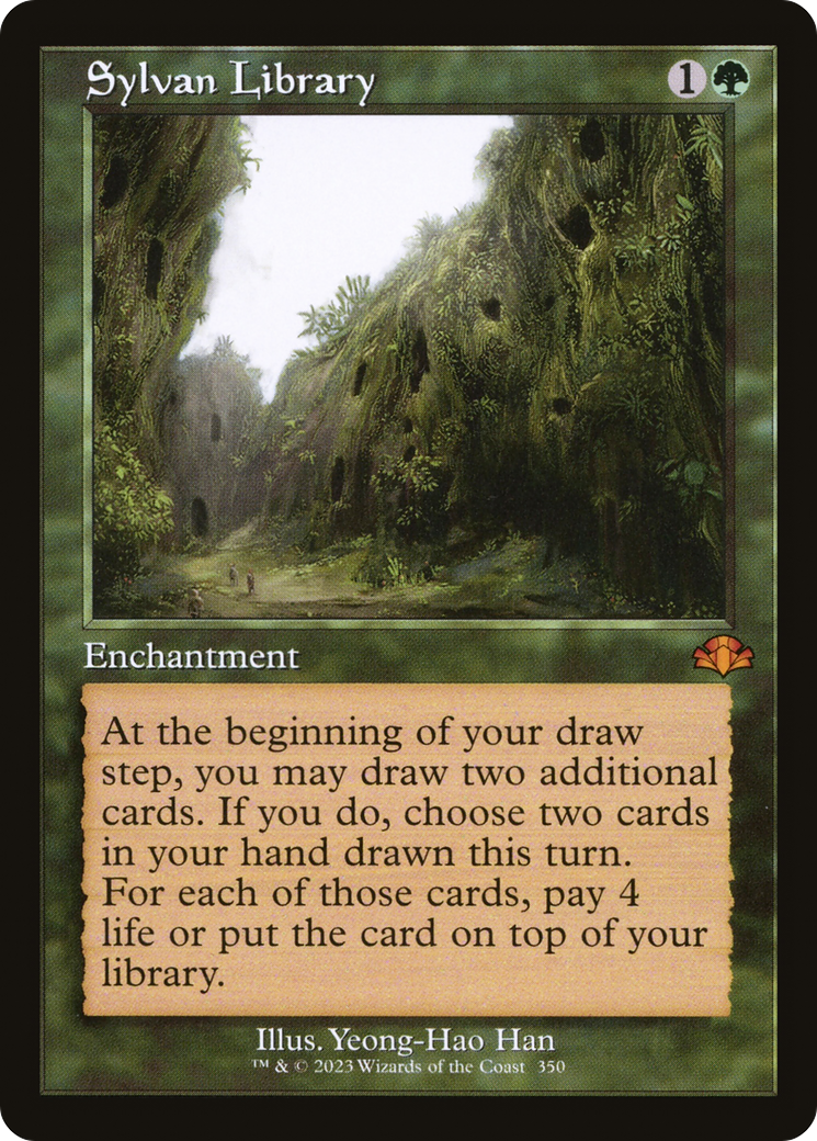 Sylvan Library (Retro) [Dominaria Remastered] [Foil]