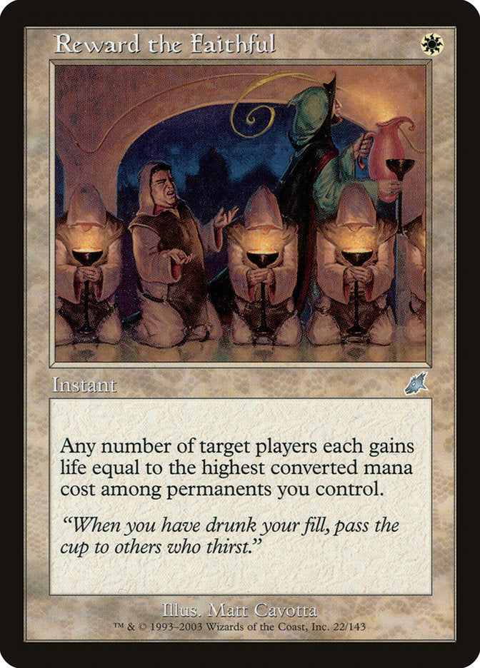 Reward the Faithful [Scourge] [Foil]