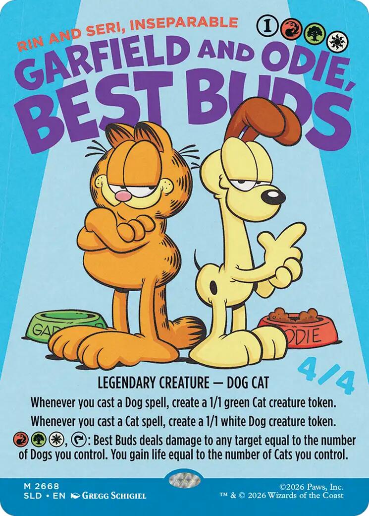 Garfield and Odie, Best Buds - Rin and Seri, Inseparable [Secret Lair Drop Series] [Foil]