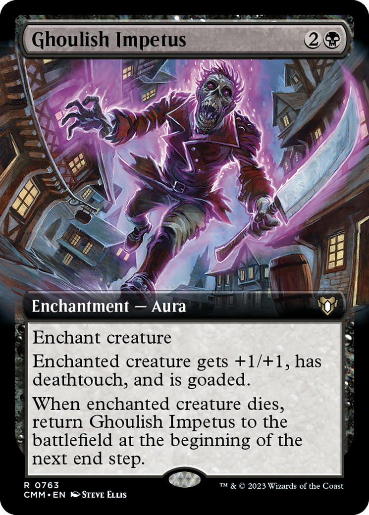 Ghoulish Impetus (Extended Art) [Commander Masters] [Foil]