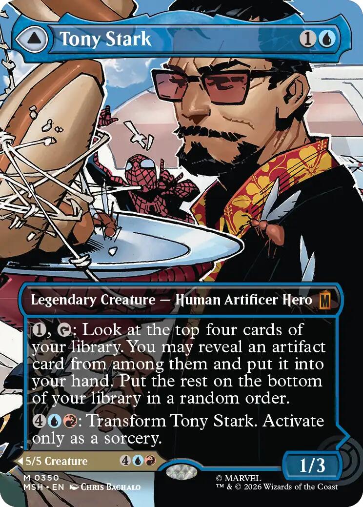 Tony Stark (Borderless) (0350) [Marvel Super Heroes]