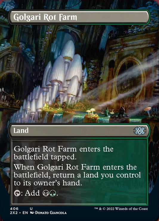 Golgari Rot Farm (Borderless Alternate Art) [Double Masters 2022] [Foil]