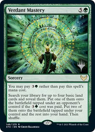 Verdant Mastery (Promo Pack) [Strixhaven: School of Mages Promos] [Foil]
