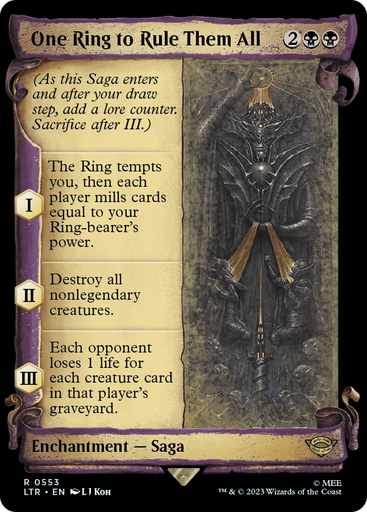 One Ring to Rule Them All [The Lord of the Rings: Tales of Middle-Earth Showcase Scrolls] [Foil]