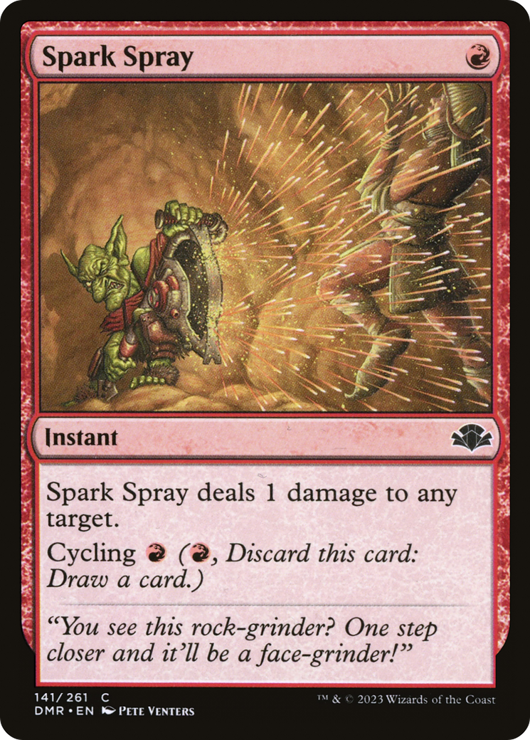 Spark Spray [Dominaria Remastered] [Foil]