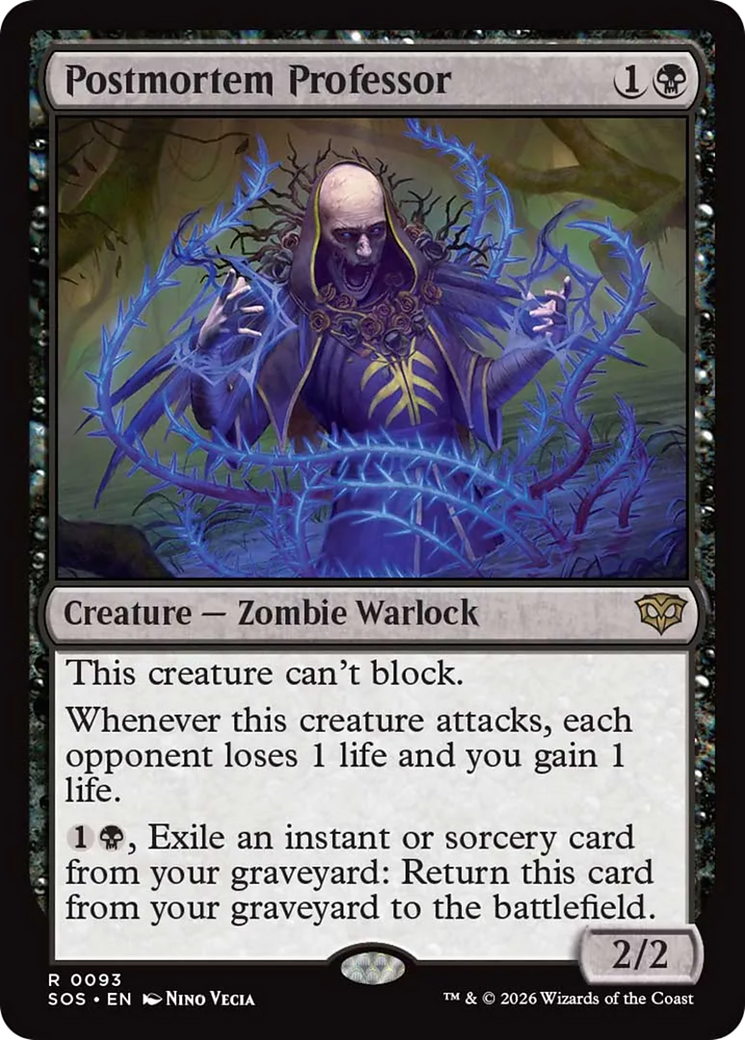 Postmortem Professor [Secrets of Strixhaven] [Foil]